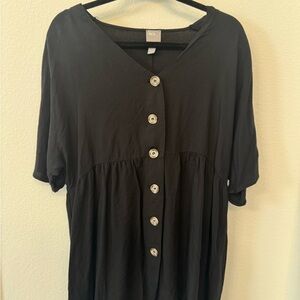 ASOS Black Button-Down Women's Shirt